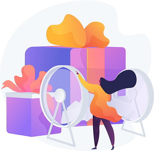 Winning Prizes Illustration